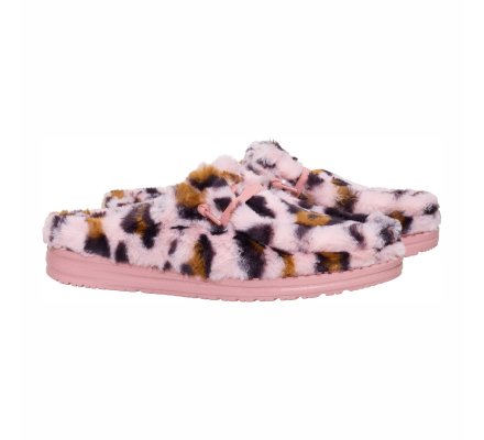 Wendy slipper leo fur