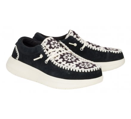 Wendy comf suede crochet