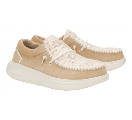 Wendy comf suede crochet