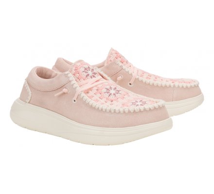 Wendy comf suede crochet